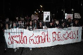 Women's March In Tbilisi For The International Women's Day