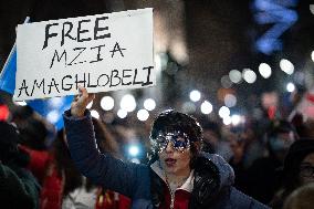 Women's March In Tbilisi For The International Women's Day