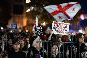 Women's March In Tbilisi For The International Women's Day