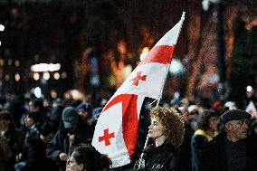 Women's March In Tbilisi For The International Women's Day