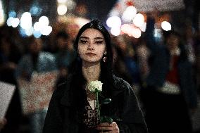 Women's March In Tbilisi For The International Women's Day