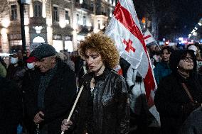 Women's March In Tbilisi For The International Women's Day