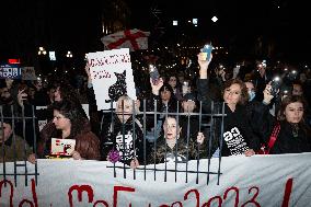 Women's March In Tbilisi For The International Women's Day