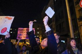Women's Day Night March - Istanbul