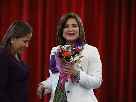 Guatemala's Vice President Karin Herrera Speaks on Combating Gender Violence at Belen High School