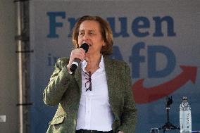 AFD Rally For International Women's Day And Counter Protest In Essen