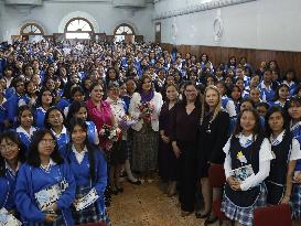 Guatemala's Vice President Karin Herrera Speaks on Combating Gender Violence at Belen High School