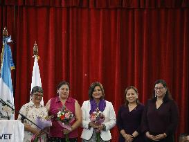 Guatemala's Vice President Karin Herrera Speaks on Combating Gender Violence at Belen High School