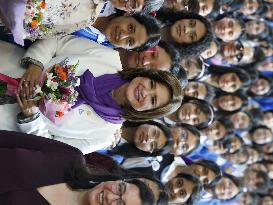 Guatemala's Vice President Karin Herrera Speaks on Combating Gender Violence at Belen High School