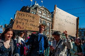 International Women's Day Rally Held In Amsterdam.