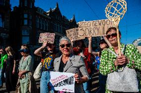 International Women's Day Rally Held In Amsterdam.