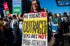 International Women's Day Rally Held In Amsterdam.