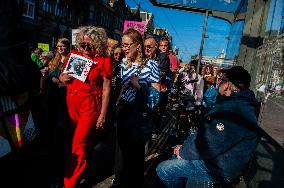 International Women's Day Rally Held In Amsterdam.