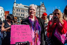 International Women's Day Rally Held In Amsterdam.