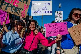 International Women's Day Rally Held In Amsterdam.