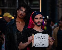 Drag march against Trump takeover of the Kennedy Center for the Performing Arts