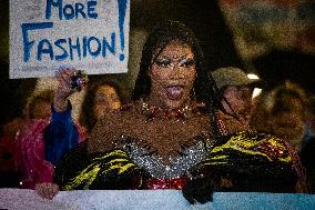 Drag march against Trump takeover of the Kennedy Center for the Performing Arts