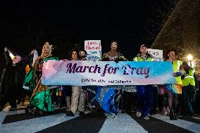 Drag march against Trump takeover of the Kennedy Center for the Performing Arts