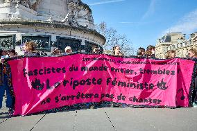 International Women's Day In Paris, France