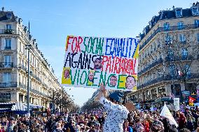 International Women's Day In Paris, France