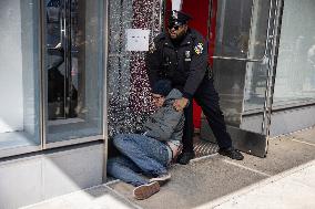 Hundreds Protest At Manhattan Tesla Showroom; Six Arrests