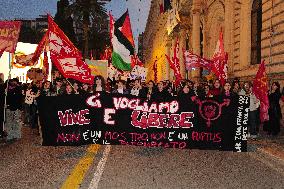 Women's Rights March In Bari On International Women's Day