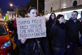 Women's Rights March In Bari On International Women's Day