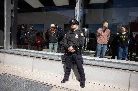 Hundreds Protest At Manhattan Tesla Showroom; Six Arrests