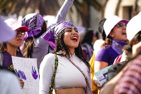 International Women's Day Strike In Mexico