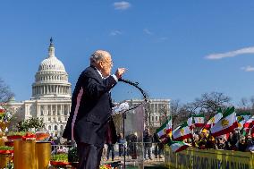 Free Iran Supporters Are Protesting In Washington D.C.