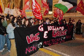 Women's Rights March In Bari On International Women's Day