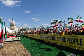 Free Iran Supporters Are Protesting In Washington D.C.