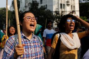 Students Protest Against Rape In Bangladesh
