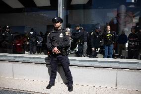 Hundreds Protest At Manhattan Tesla Showroom; Six Arrests