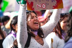 International Women's Day Strike In Mexico
