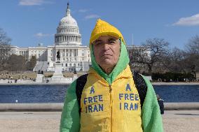 Free Iran Supporters Are Protesting In Washington D.C.