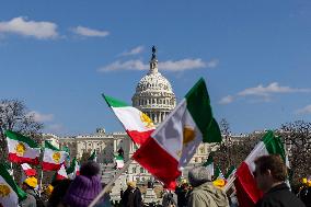 Free Iran Supporters Are Protesting In Washington D.C.