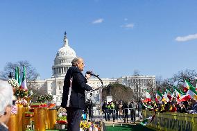 Free Iran Supporters Are Protesting In Washington D.C.