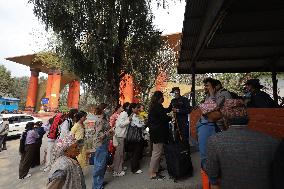 Pro-monarchists Hit The Street Of Nepal In Welcome Of Former King Gyanendra Bir Bikram Shah