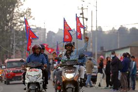 Pro-monarchists Hit The Street Of Nepal In Welcome Of Former King Gyanendra Bir Bikram Shah