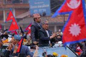 Pro-monarchists Hit The Street Of Nepal In Welcome Of Former King Gyanendra Bir Bikram Shah