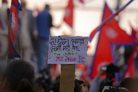 Pro-monarchists Hit The Street Of Nepal In Welcome Of Former King Gyanendra Bir Bikram Shah