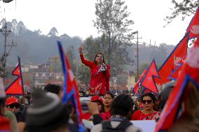 Pro-monarchists Hit The Street Of Nepal In Welcome Of Former King Gyanendra Bir Bikram Shah