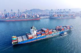 Qingdao Port Container Trade