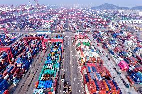 Qingdao Port Container Trade