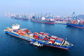 Qingdao Port Container Trade