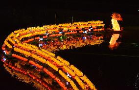 Golden Snake Lantern Boat in Zhangzhou