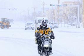 Heavy Snow Hit Altay