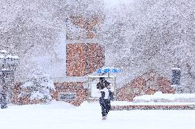 Heavy Snow Hit Altay