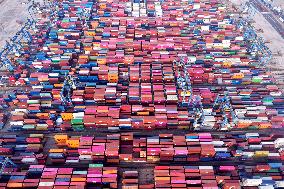 Qingdao Port Container Trade